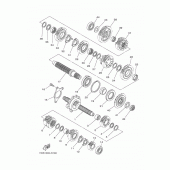 Схема вузла: Трансмісія Yamaha MT07/MTT690 MT-07