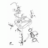 Схема вузла: Паливний бак Yamaha WR250 WR250F