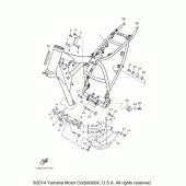 Схема вузла: Рама Yamaha TTR230 TT-R230