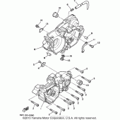 Схема узла: Картер двигателя Yamaha WR250 WR250Z