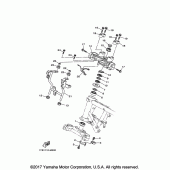 Схема вузла: Рульовий механізм Yamaha XT250 XT250
