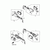 Схема вузла: Поворотники Yamaha XJ900 Diversion