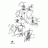 Схема узла: Топливный бак Yamaha TTR230 TT-R230