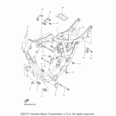 Схема узла: Рама Yamaha XV250 V-Star