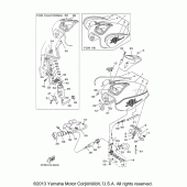Схема вузла: Паливний бак Yamaha XVS650 V-Star Custom