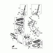 Схема узла: Подножки и Подставка Yamaha XVS1100 V-Star Classic