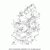 Схема вузла: Рама Yamaha XV1700 Road Star S
