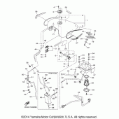 Схема вузла: Паливний бак Yamaha XVS1300 V-Star Deluxe