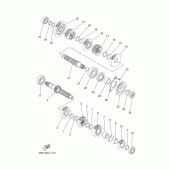 Схема узла: Трансмиссия Yamaha XT660 Tenere