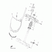 Схема узла: Рулевой механизм Yamaha YZ250 YZ250F