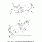 Схема вузла: Фара Yamaha XVS950 Bolt
