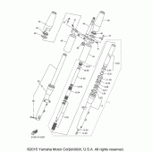 Схема узла: Вилка передней оси Yamaha XVS1100 V-Star Classic
