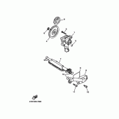 Схема узла: Масляный насос Yamaha XVS650 Drag Star Silverado