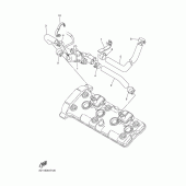 Схема вузла: Система індукції повітря Yamaha FZ1 FZ1 FAZER (S-TYPE)