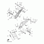 Схема узла: Подножки и Подставка1 (4HMC / 4HMD) Yamaha XJR400