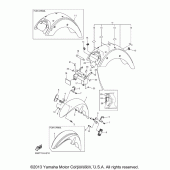 Схема узла: Крыло Yamaha XVS1300 V-Star Tourer