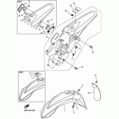 Схема узла: Крыло Yamaha WR250 WR250F