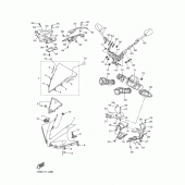 Схема узла: Облицовочные элементы 1 Yamaha YZF-R1 R1