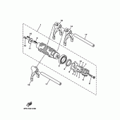 Схема вузла: Вал переключення Yamaha XV1700 Road Star S