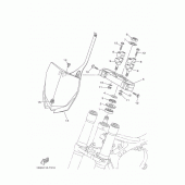 Схема вузла: Рульовий механізм Yamaha YZ250 YZ250X