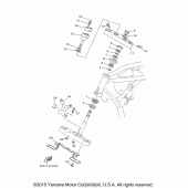 Схема вузла: Рульовий механізм Yamaha XVS1100 V-Star Classic