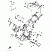 Схема узла: Рама Yamaha DT125 DT125R