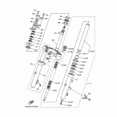 Схема вузла: Рульовий механізм Yamaha YP400 Grand Majesty