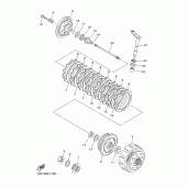 Схема вузла: Зчеплення Yamaha WR450F