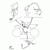 Схема вузла: Електроустаткування 1 Yamaha YZ400