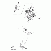 Схема узла: Рулевой механизм Yamaha XT600 XT600