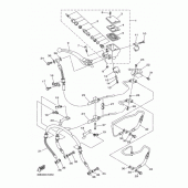Схема вузла: Передній гальмівний циліндр Yamaha XJ6 Diversion (S-TYPE, ABS)