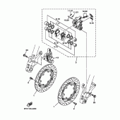 Схема узла: Передний тормоз Yamaha XV1700 Road Star Warrior