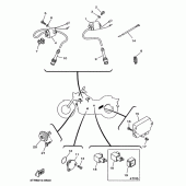 Схема вузла: Електроустаткування 2 Yamaha XVS400 Drag Star