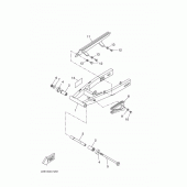 Схема узла: Задний рычаг и Подвеска Yamaha WR125 WR125X