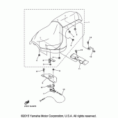Схема вузла: Сидіння Yamaha XVS1300 Stryker