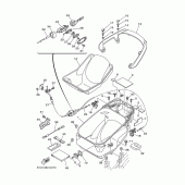 Схема вузла: Сидіння 2 Yamaha XP500 T-MAX