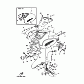 Схема узла: Топливный бак Yamaha XVS650 Drag Star