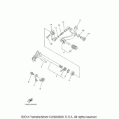 Схема вузла: Вал перемикання Yamaha XT250 XT250