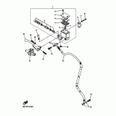 Схема вузла: Передній гальмівний циліндр Yamaha WR250 WR250R