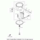 Схема узла: Панель приборов Yamaha XVS650 V-Star Classic