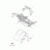 Схема узла: Крыло Yamaha XP500 T-MAX