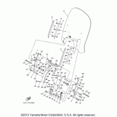 Схема вузла: Облицовочные елементи Yamaha XV1900 Stratoliner Midnight