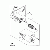 Схема вузла: Електричний стартер Yamaha FZX250 ZEAL