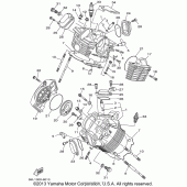 Схема вузла: Головка циліндра Yamaha XVS1100 V-Star Custom