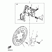 Схема узла: Передний тормоз Yamaha TT600