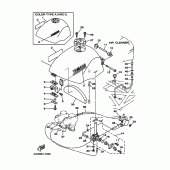 Схема узла: Топливный бак Yamaha TRX850