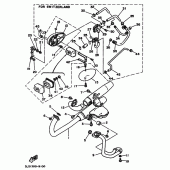 Схема вузла: Вихлопна система Yamaha XV250 Virago