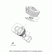 Схема узла: Цилиндр Yamaha XV250 V-Star
