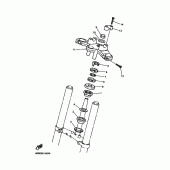Схема вузла: Рульовий механізм Yamaha XJ600 Diversion (S-TYPE)