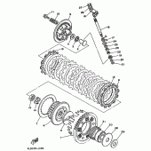 Схема узла: Сцепление Yamaha XTZ750 Super Tenere